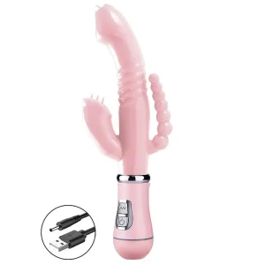 Vibrador de Ponto G e Clitóris – Jelly – Recarregável – 3 em 1 – SI