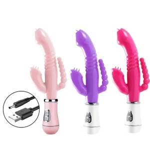 Vibrador de Ponto G e Clitóris – Jelly – Recarregável – 3 em 1 – SI