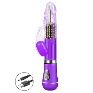 Vibrador de Ponto G Rotativo Coelho – Recarregável