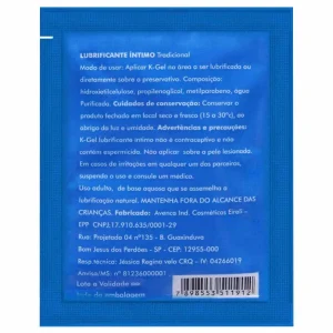 Sachê Lubrificante Íntimo Tradicional 5g K-gel