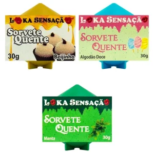 Vela Comestível Sorvete Quente 25g