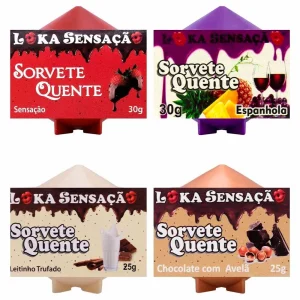 Vela Comestível Sorvete Quente 25g